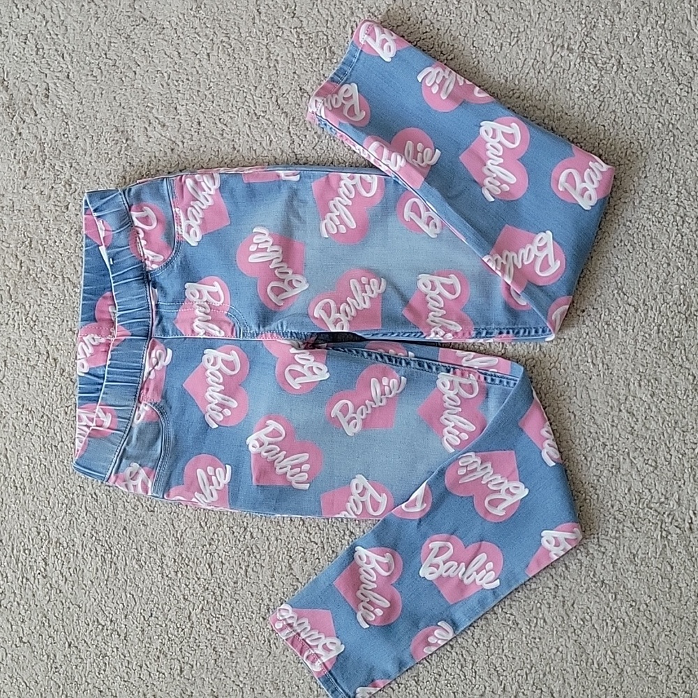 Girls Barbie Jeggings size 6 H&M